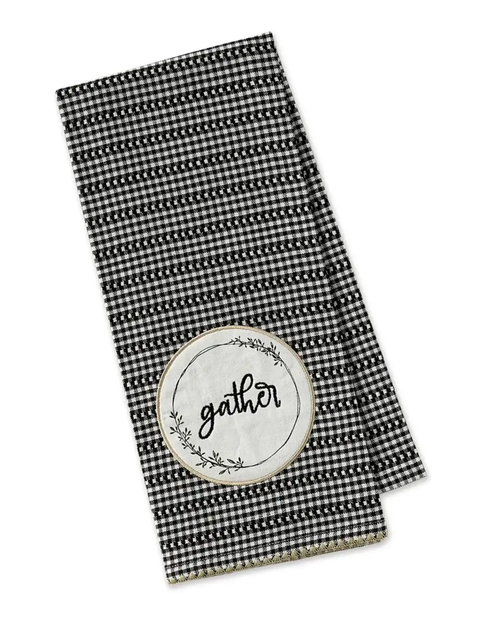 Kitchen DII - Gather Farm Wreath Embellished Towel