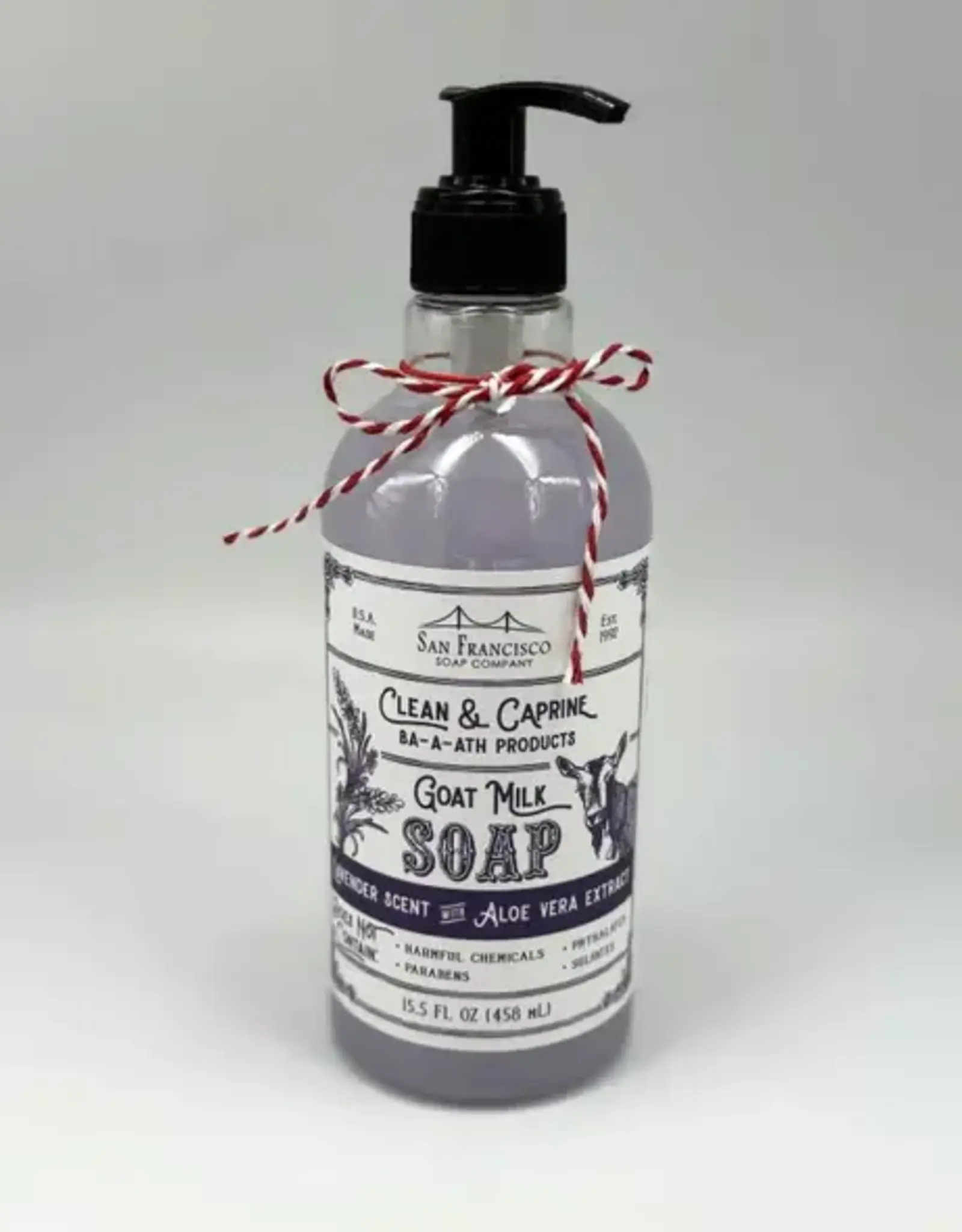 Mens San Francisco Soap Co.: Lavender Scent With Aloe Vera Extract Goat Milk 15.5oz