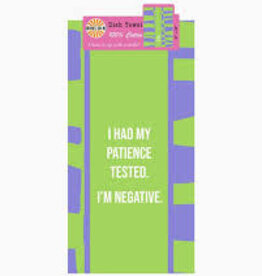 Kitchen Drinks On Me - Patience Tested Negative Dish Towel