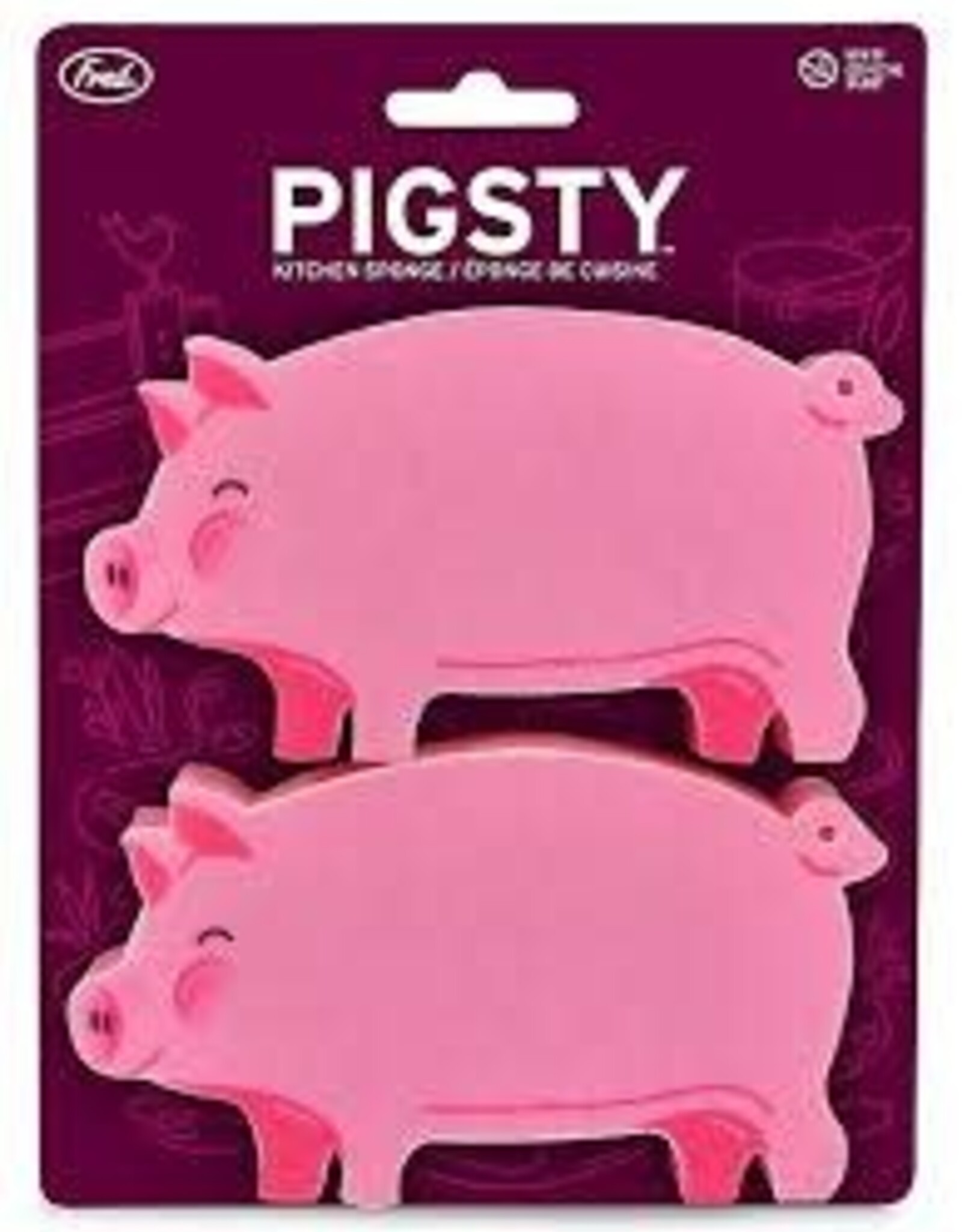 Home Goods Fred - Pigsty Kitchen Sponge Set of 2