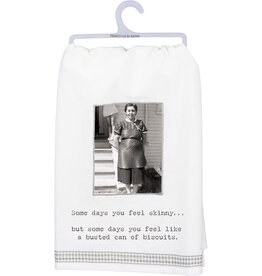 Kitchen Primitives by Kathy - Some Days You Feel Skinny Kitchen Towel