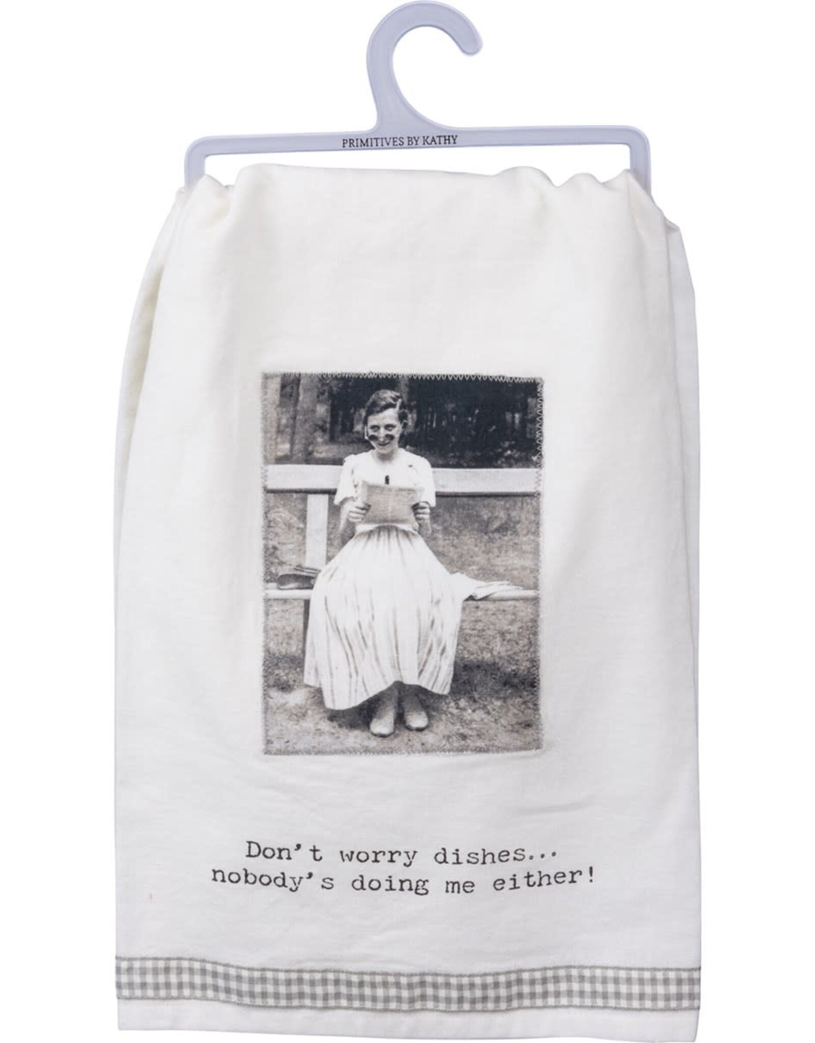Kitchen Copy of Primitives by Kathy - Trash Talk - Dear Mom...  Kitchen Towel