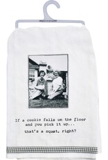Kitchen Primitives by Kathy - Trash Talk - If A Cookie Falls  Kitchen Towel