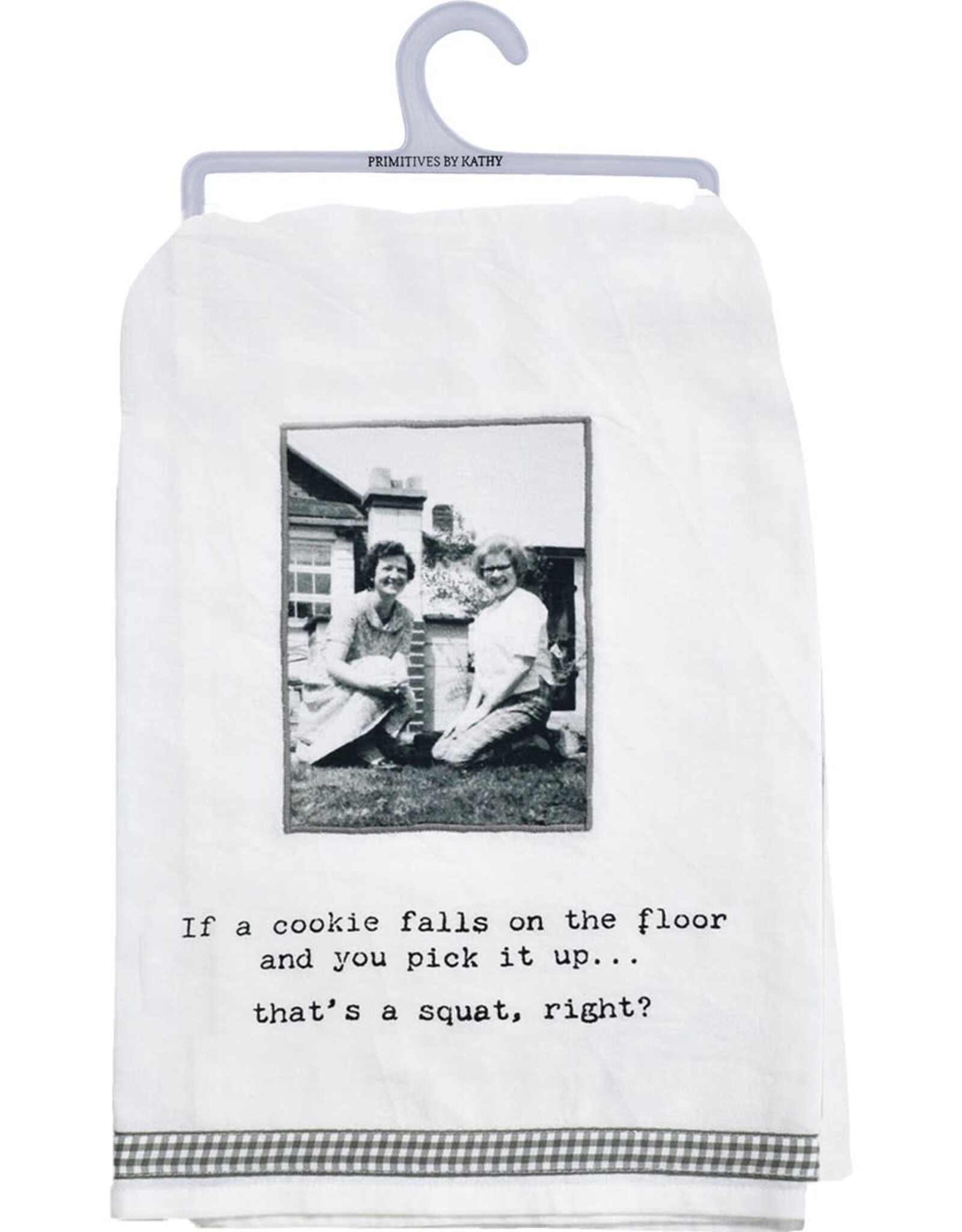 Kitchen Primitives by Kathy - Trash Talk - If A Cookie Falls  Kitchen Towel