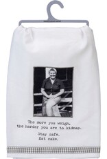Kitchen Primitives by Kathy - Trash Talk - The More You Weigh Kitchen Towel