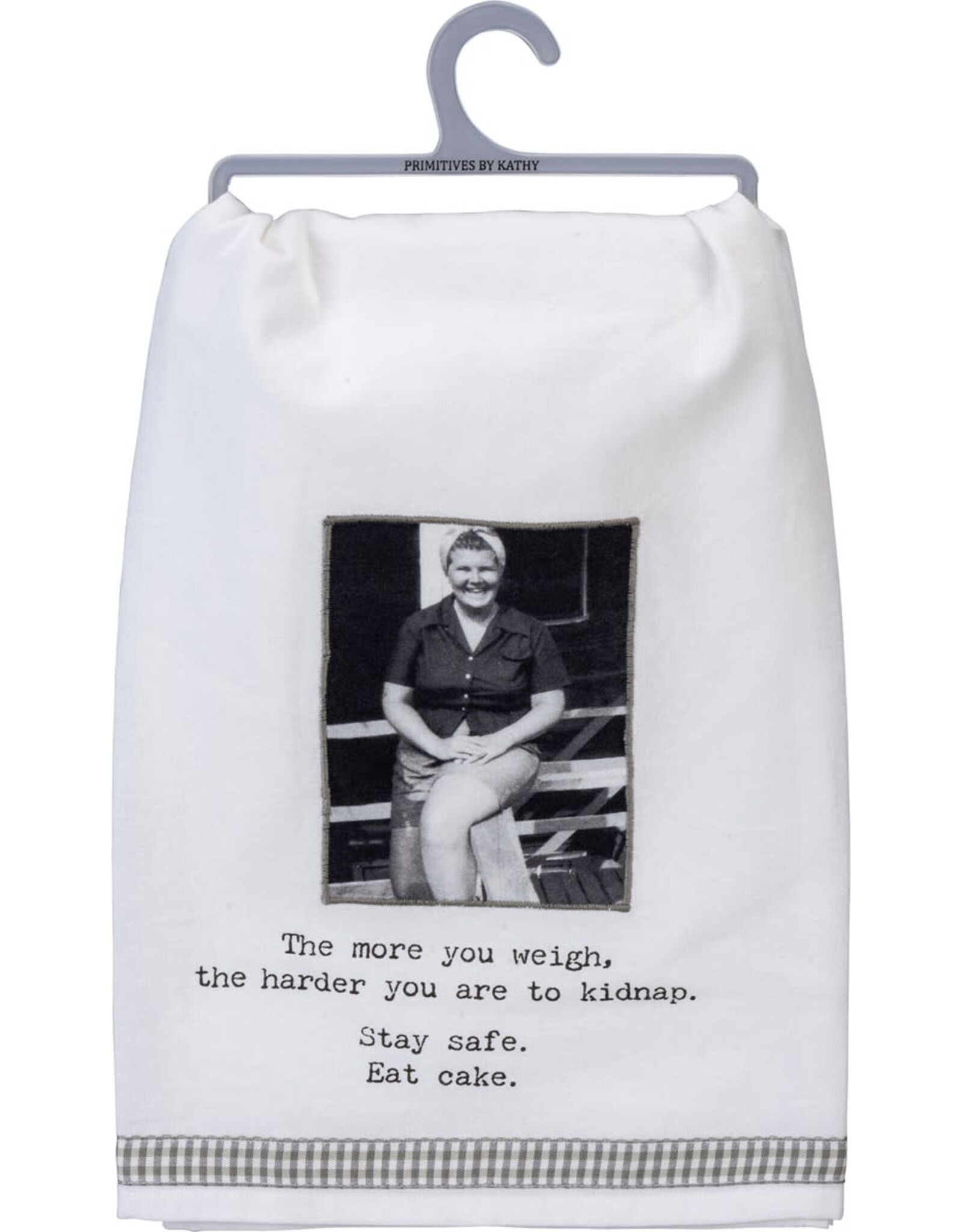 Kitchen Primitives by Kathy - Trash Talk - The More You Weigh Kitchen Towel
