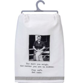 Kitchen Primitives by Kathy - Trash Talk - The More You Weigh Kitchen Towel