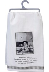 Kitchen Primitives by Kathy - Trash Talk - Kitchen Sex... Kitchen Towel