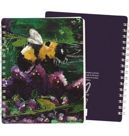 Stationary Primitives by Kathy - Spiral Notebook Pollintr Bee