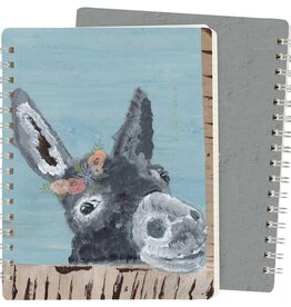 Stationary Primitives by Kathy - Spiral Notebook Donkey