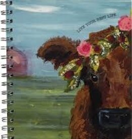Stationary Primitives by Kathy - Spiral Notebook Cow Best Life