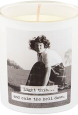 Home Goods Primitives by Kathy - Trash Talk Light This and Calm Down Candle