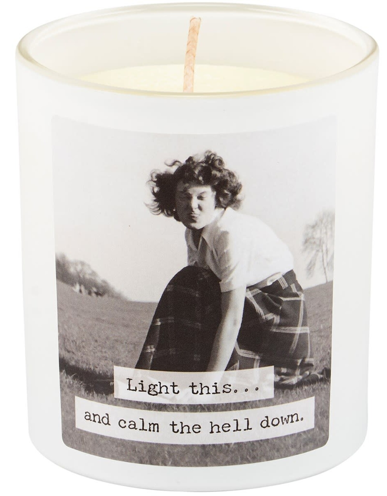 Home Goods Primitives by Kathy - Trash Talk Light This and Calm Down Candle