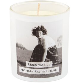 Home Goods Primitives by Kathy - Trash Talk Light This and Calm Down Candle