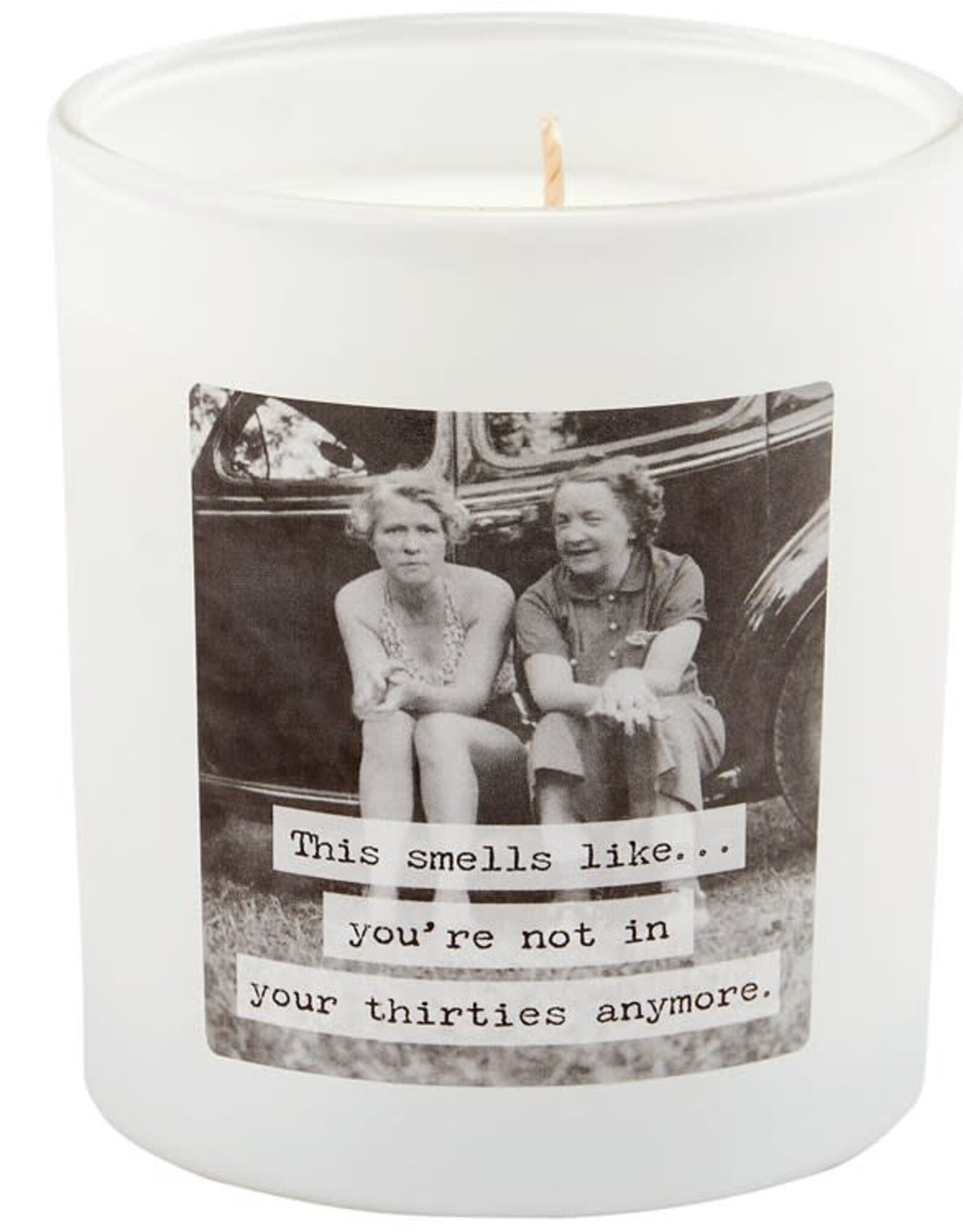 Home Goods Primitives by Kathy - Trash Talk Not in Thirties Candle