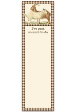 Home Goods Primitives by Kathy - I've Goat So Much To Do Magnetic Notepad