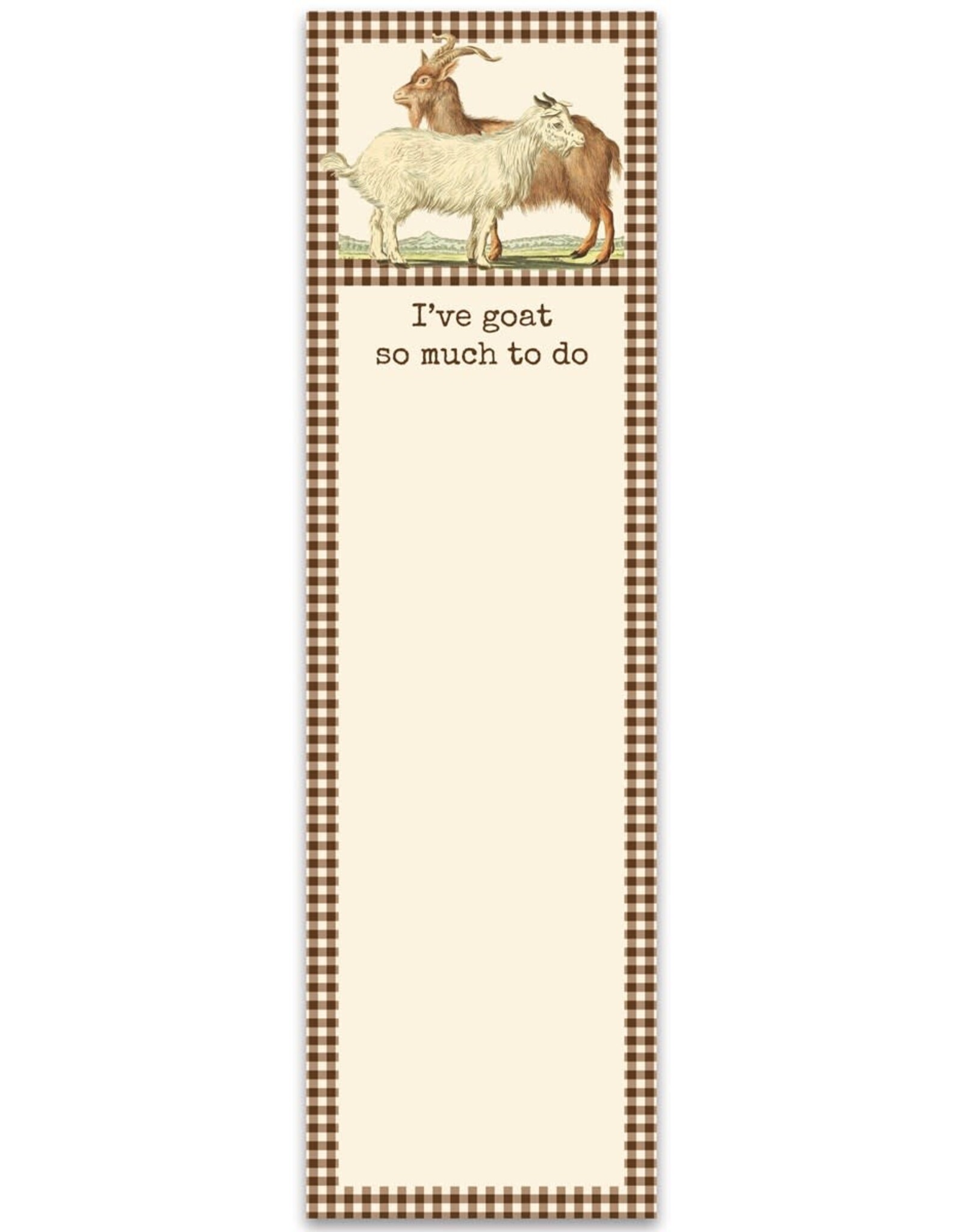 Home Goods Primitives by Kathy - I've Goat So Much To Do Magnetic Notepad