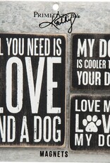 Home Goods Primitives by Kathy - Dog Magnet Set of 3