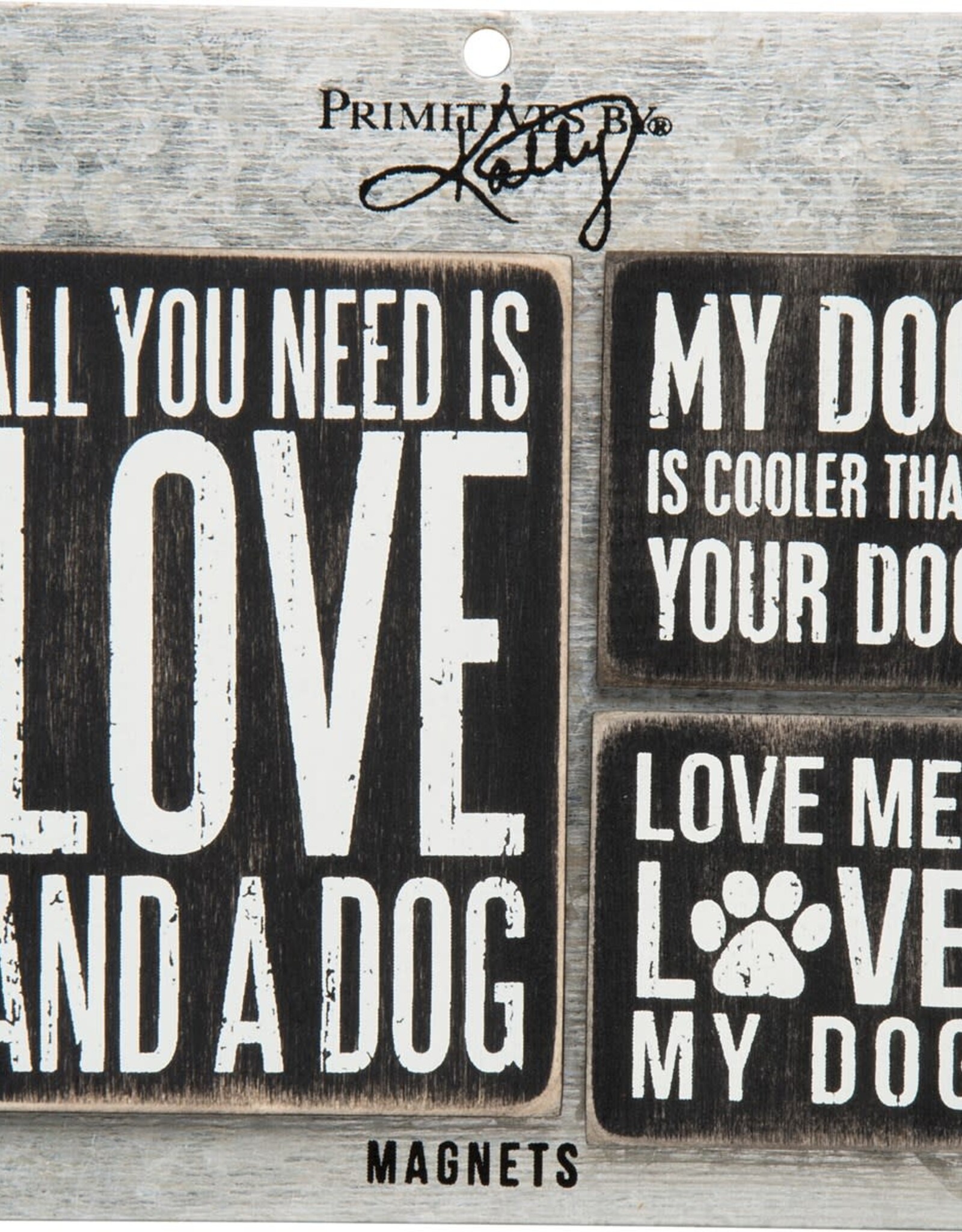 Home Goods Primitives by Kathy - Dog Magnet Set of 3