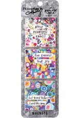 Home Goods Primitives by Kathy - Good Vibes Magnets Set of 3