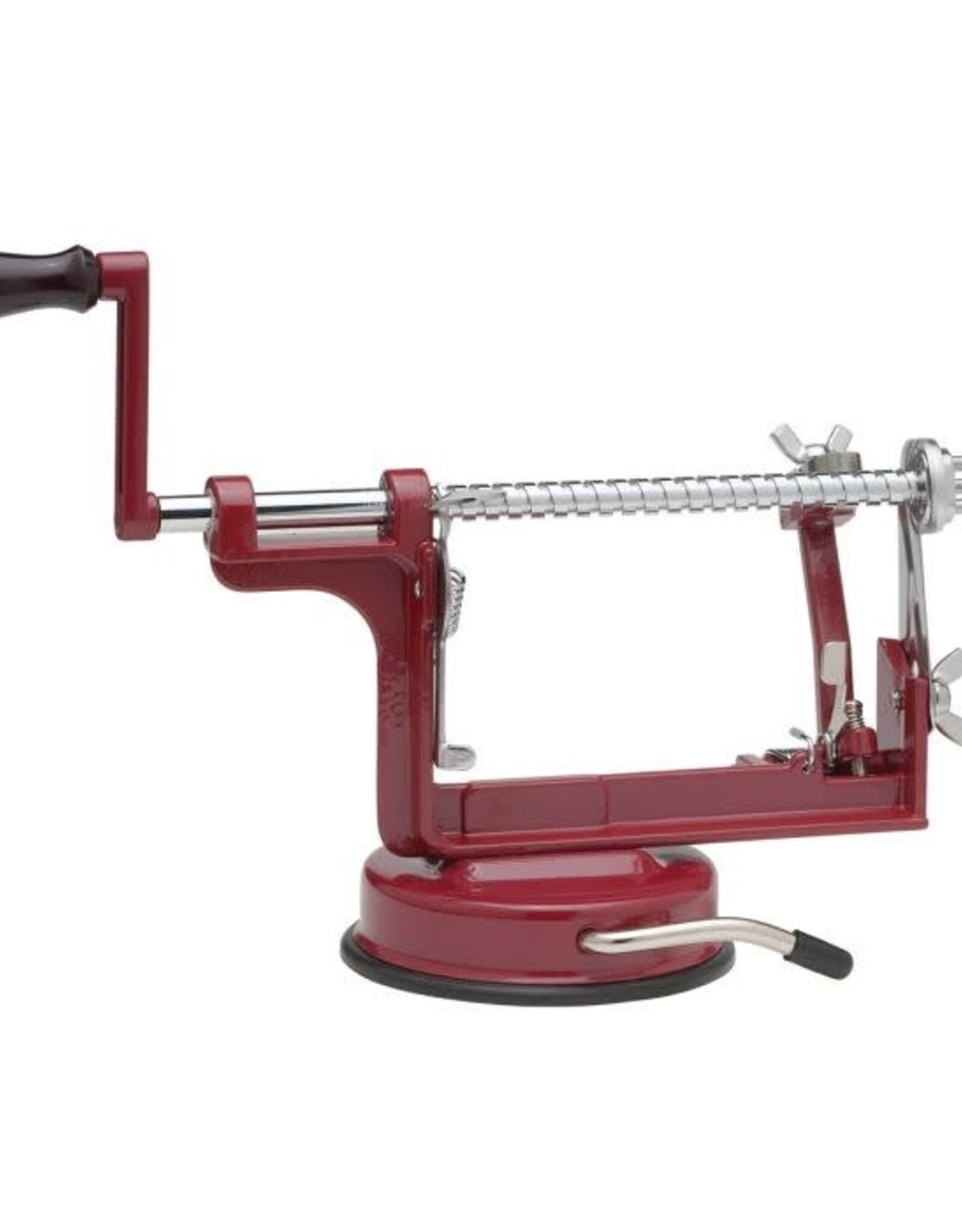Kitchen Harold Imports - Mrs. Anderson's Apple Slicer Corer Peeler (Red)