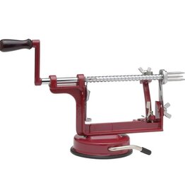 Kitchen Harold Imports - Mrs. Anderson's Apple Slicer Corer Peeler (Red)