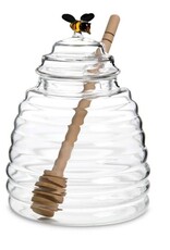 Kitchen Harold Import - Glass Honey Jar & Dipper Set