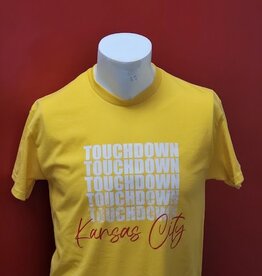 Apparel Touchdown Yellow T-shirt Large