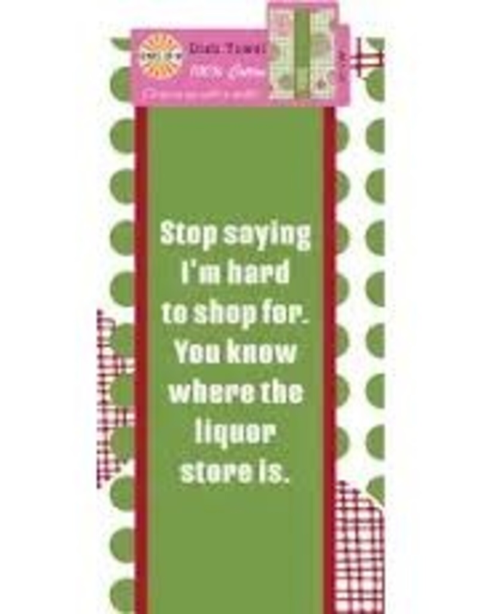 Christmas Drinks On Me - Hard to Shop Xmas Dish Towel