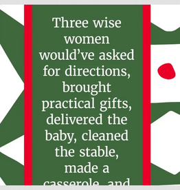 Kitchen Drinks On Me - Three Wise Women XMAS Dish Towel