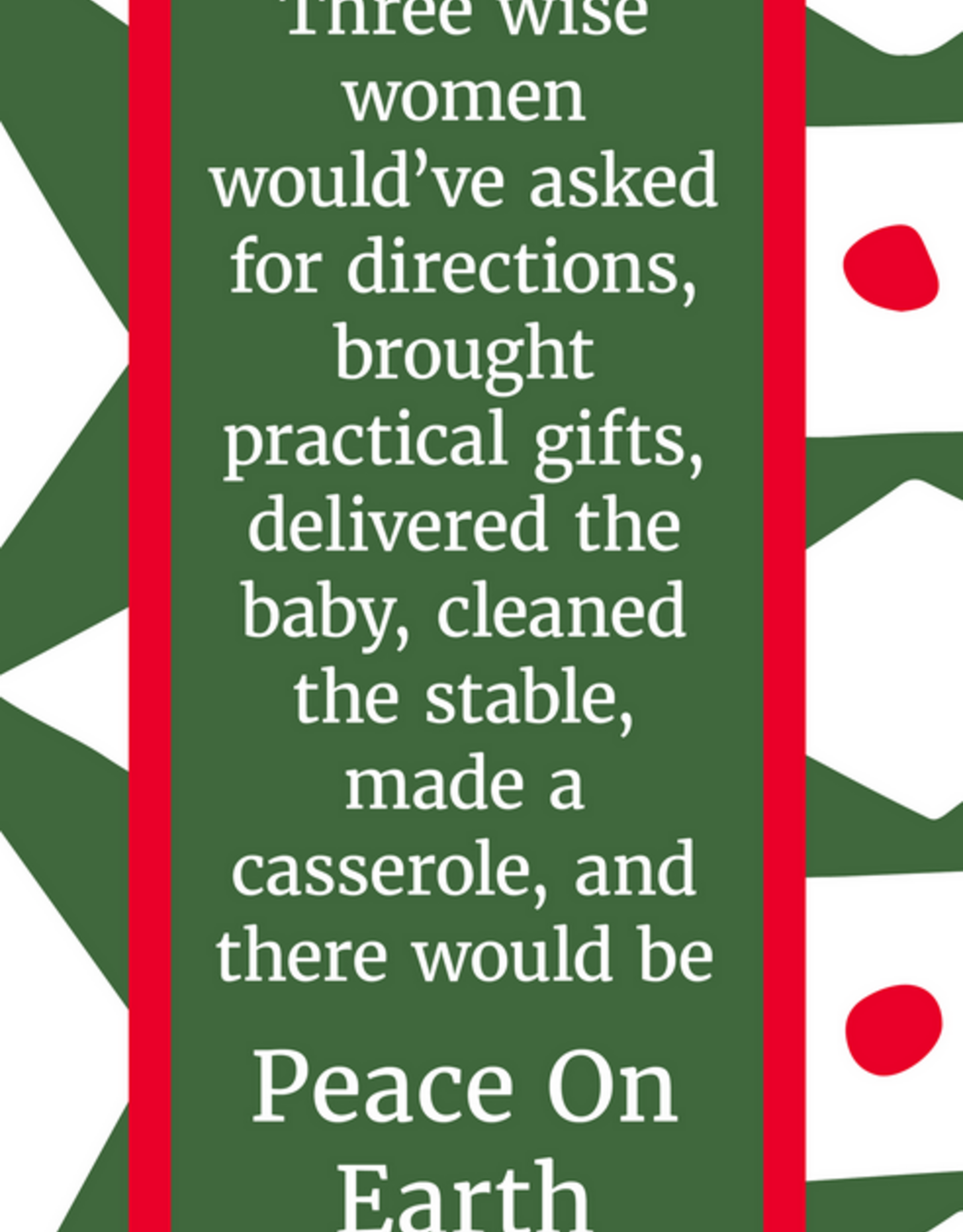 Kitchen Drinks On Me - Peace on Earth XMAS Dish Towel