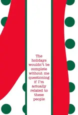 Kitchen Drinks On Me - Related to These People Christmas Dish Towel