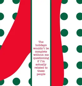 Christmas Drinks On Me - Related to These People Christmas Dish Towel