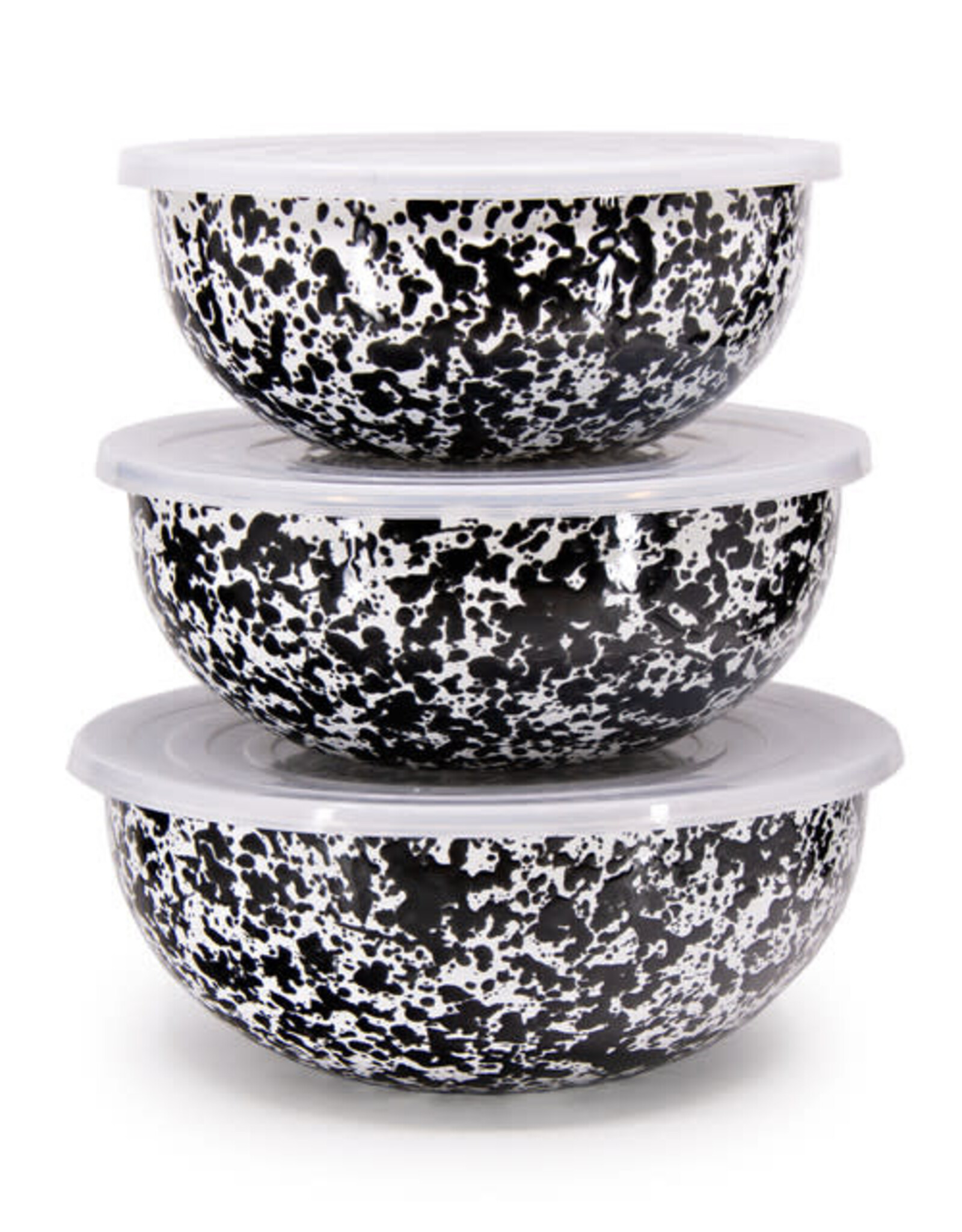 Kitchen Crow Canyon - Black Large Bowl with Lid