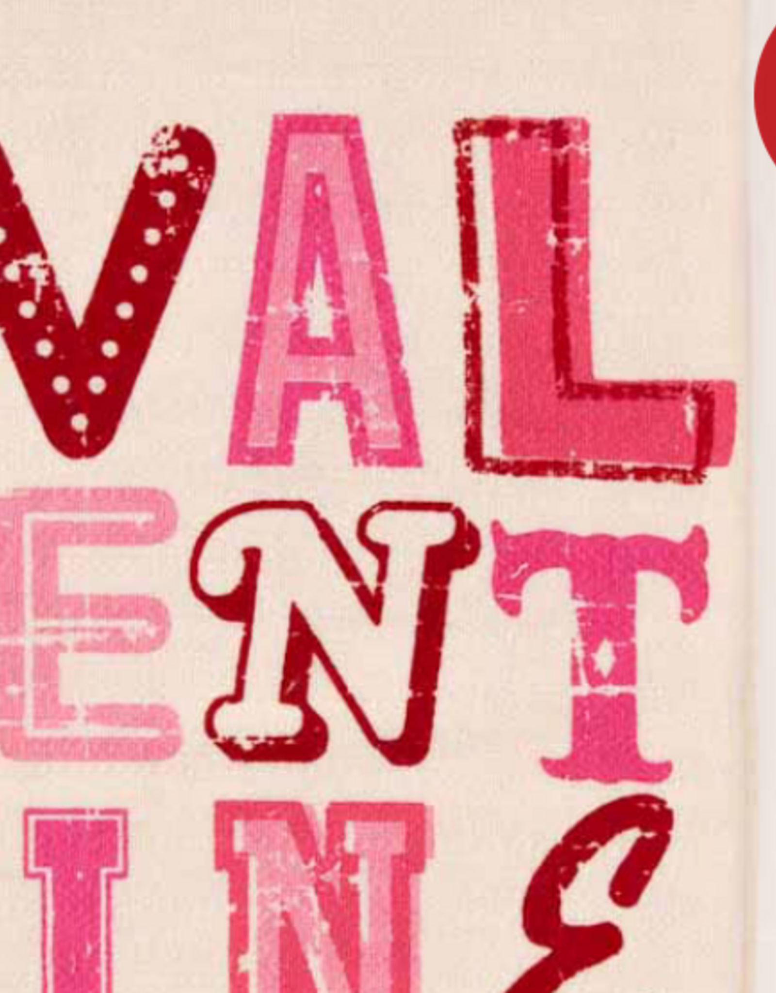 Easter Royal Standard - Valentine Hand Towel Cream/Red/Pink