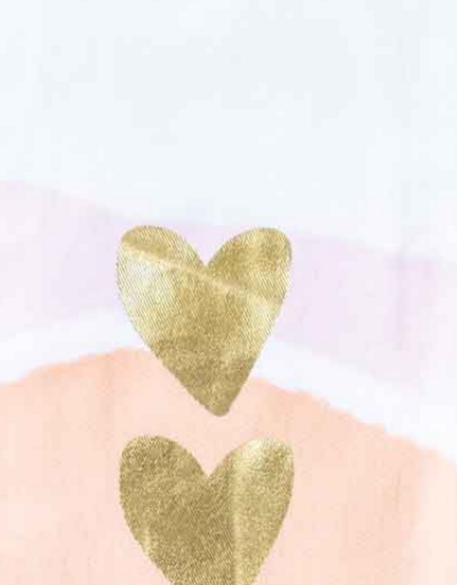 Easter Royal Standard - Heart Watercolor Hand Towel