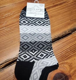 Apparel World's Softest Socks - Black Multi Low