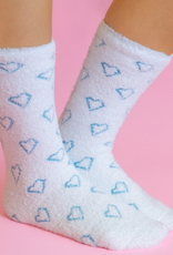 Apparel World's Softest Socks - Blue Heart
