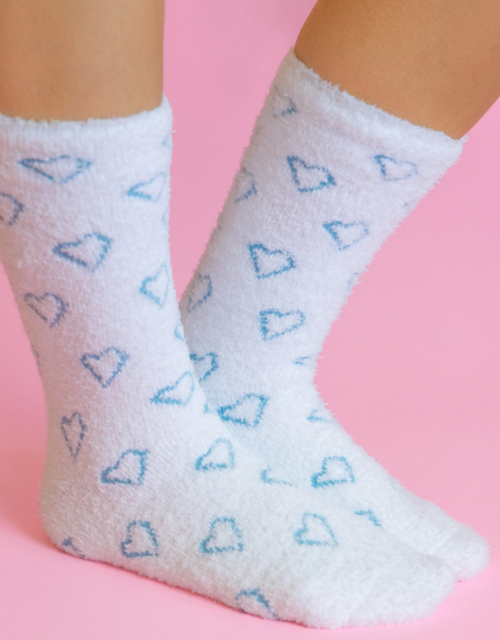 Apparel World's Softest Socks - Blue Heart