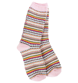 Apparel World's Softest Socks - Pink Stripe