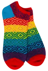 Apparel World's Softest Socks - Rainbow Multi Low