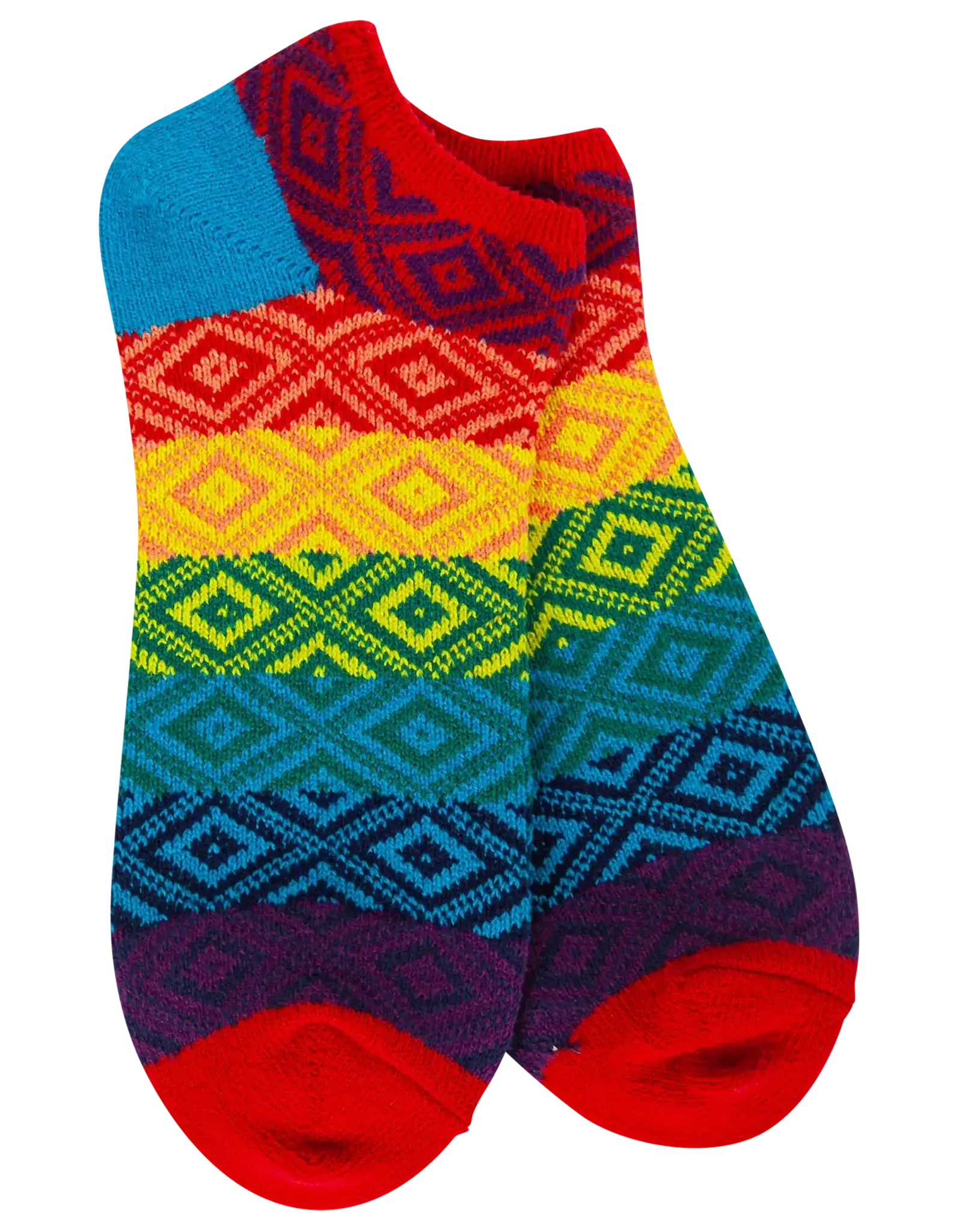 Apparel World's Softest Socks - Rainbow Multi Low