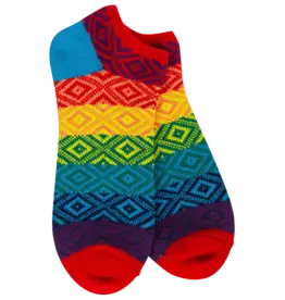 Apparel World's Softest Socks - Rainbow Multi Low