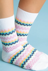 Apparel World's Softest Socks - White Multi
