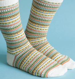 Apparel World's Softest Socks - White Stripe