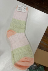 Apparel World's Softest Socks - Yellow/Peach/Pink