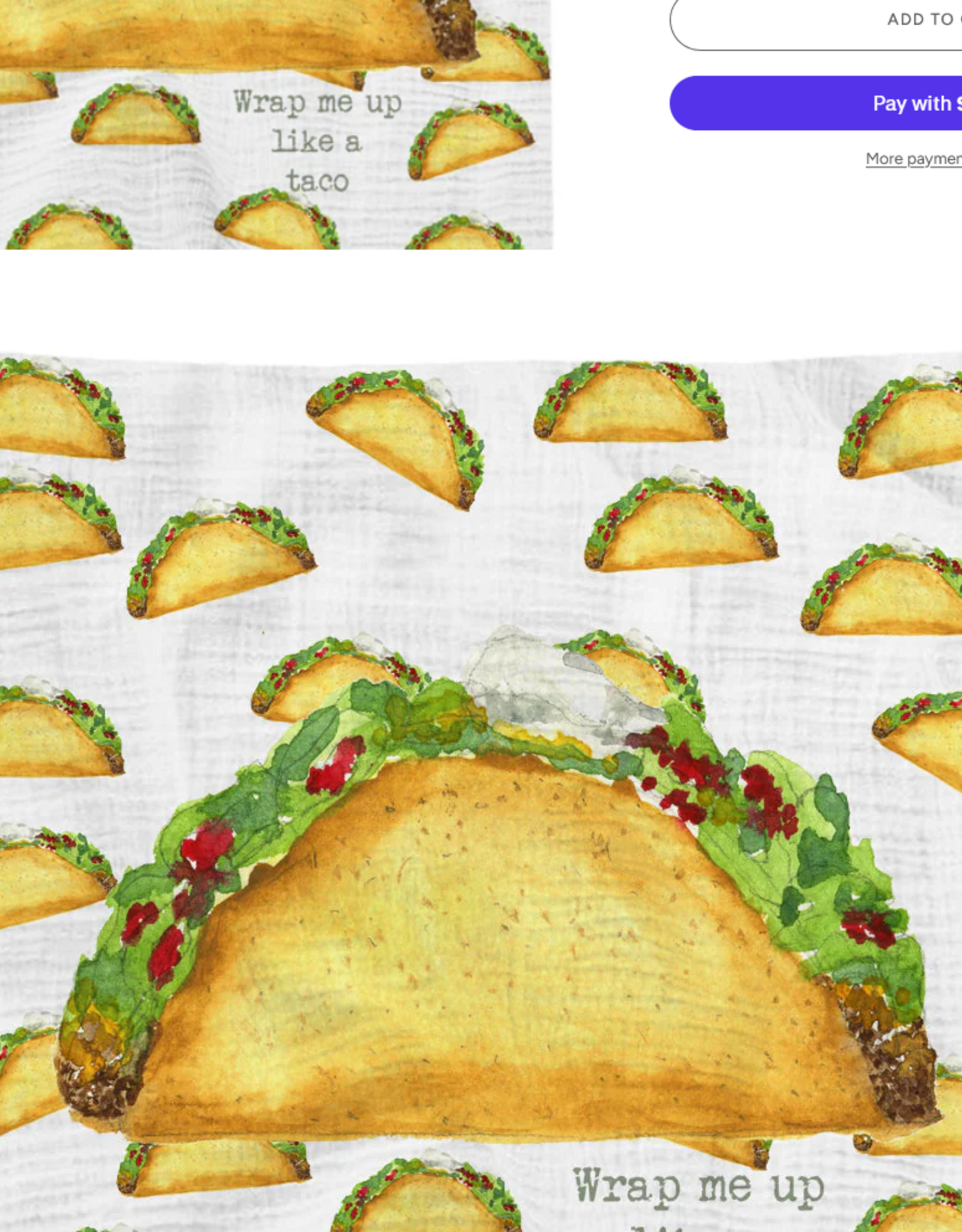 French Graffiti - Wrap Me Up Taco Swaddle