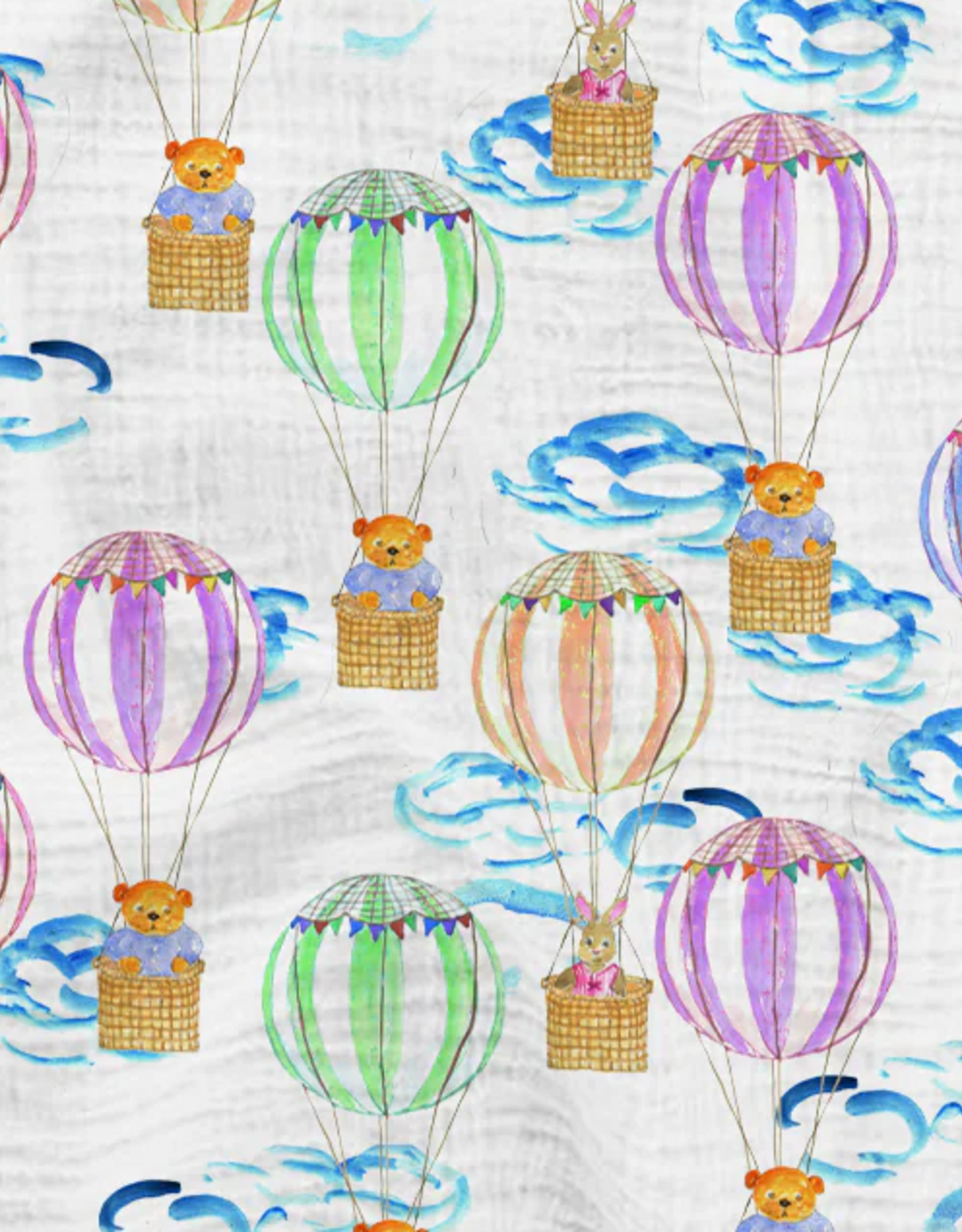 French Graffiti - Touch The Sky Hot Air Balloon Swaddle
