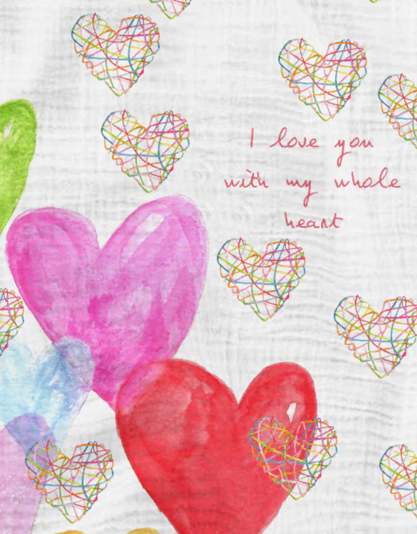 French Graffiti - Baby Swaddle Hearts