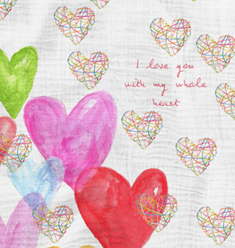 French Graffiti - Baby Swaddle Hearts